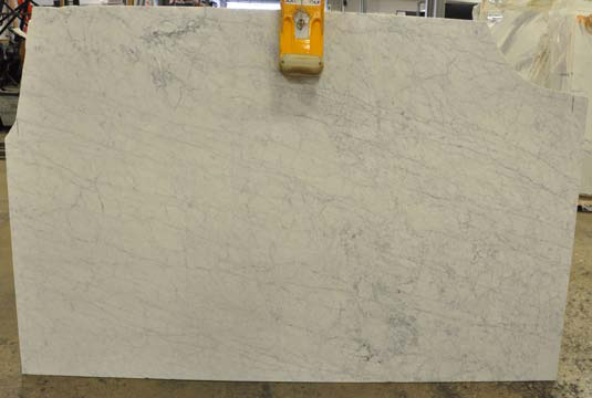 Carrara white marble slab