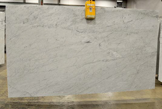 Carrara white marble slab