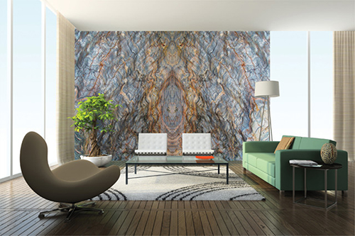 Stone Wall Design - Living Room