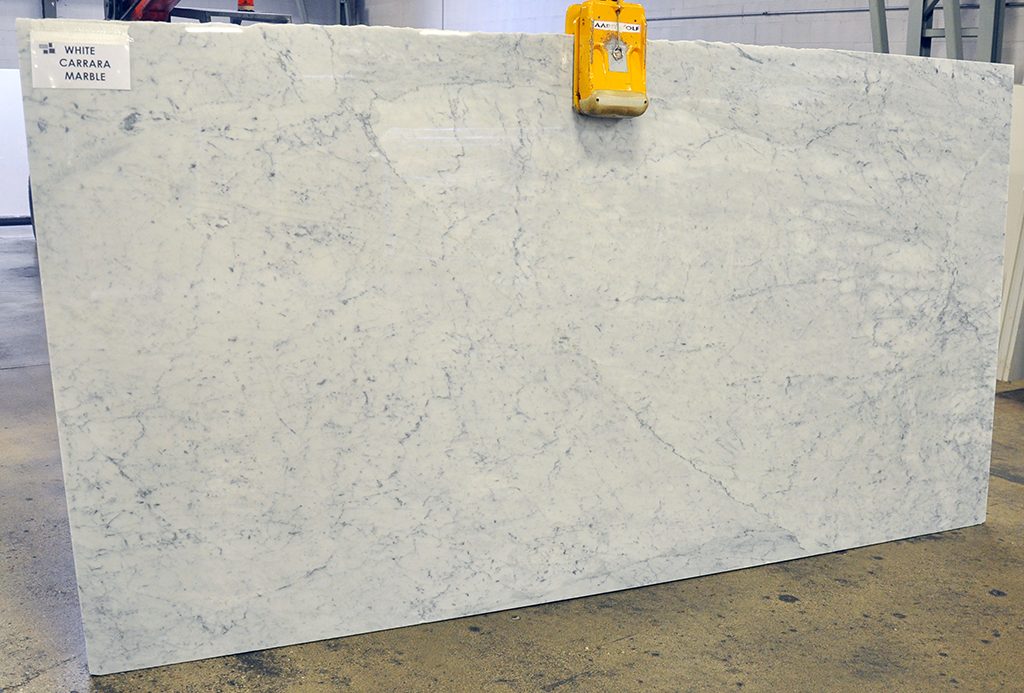 white carrara polished marble