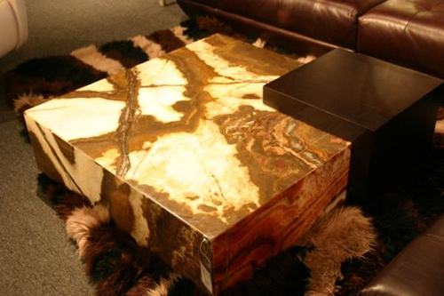 onyx coffee table